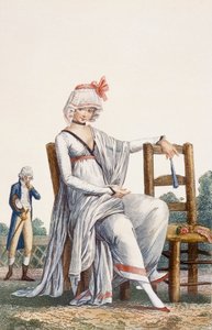 Vestido de paseo de dama, 1800 de Philibert Louis Debucourt